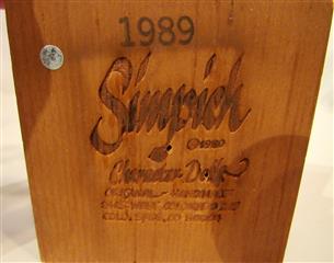 Vtg Simpich Latern Man Christmas Caroler 1989-Very Good Condion-See Photo Detais